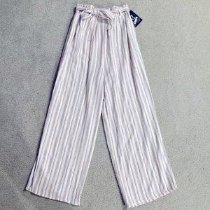 Art Class Striped Wide Leg Pants Size M 7/8 Brand New With Tag